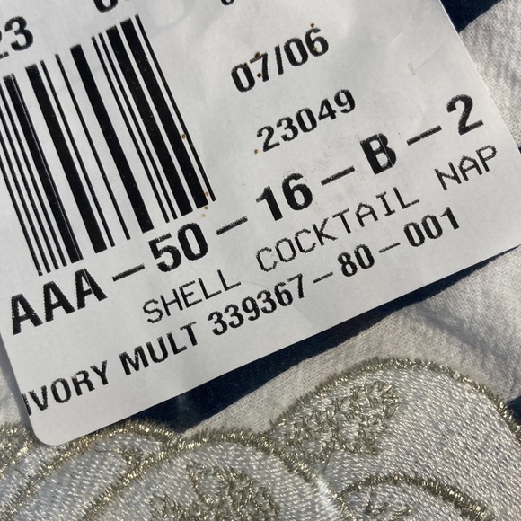 NWT Talbots (8)napkins shells nautical themed - Picture 7 of 10